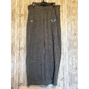 Men's Adidas Charlotte Hornets Gray ClimaWarm Basketball Sweatpants Size XL